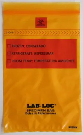 Elkay Plastics - LABZ69OR - Lab-Loc Specimen Bags with Removable Biohazard Symbol