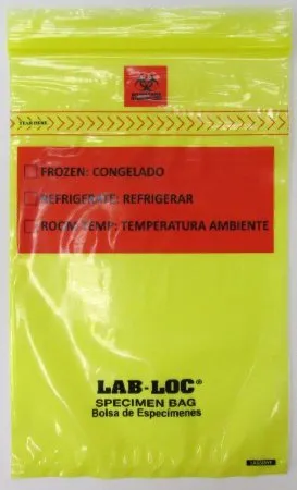 Elkay Plastics - LABZ69YE - Lab-Loc Specimen Bags with Removable Biohazard Symbol