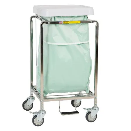 R & B Wire Products - 682G - Hamper with Bag 4 Casters 30 to 35 gal.