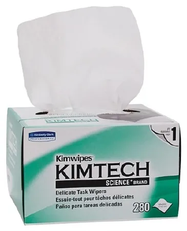 Quasar Instruments - Kimtech Science Kimwipes - 2219-EF5655A-01 - Delicate Task Wipe Kimtech Science Kimwipes Light Duty White NonSterile 1 Ply Tissue 4-2/5 X 8-2/5 Inch Disposable