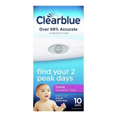 Procter & Gamble - Clearblue - 63347260076 - Reproductive Health Test Kit Clearblue hCG Pregnancy Test 10 Tests CLIA Waived