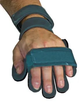 Alimed - Comfyprene - 51948/LBLUE/NA - Wrist / Hand Splint with Finger Separators Comfyprene Metal / Neoprene Left Hand Light Blue One Size Fits Most