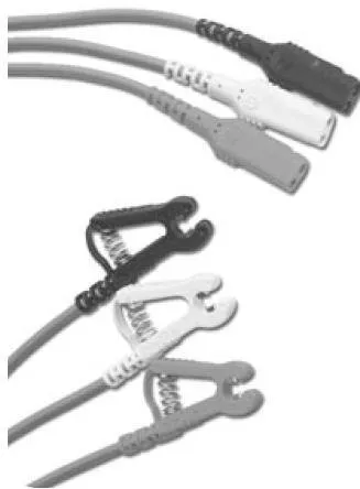 Conmed - FSA24-003 - Safety Leadwires 24" Grabber Black Green White 3-pk
