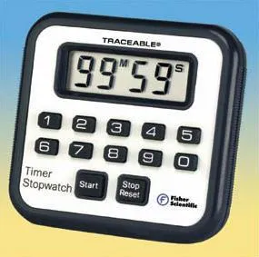 Fisher Scientific - Traceable - 1464914 - Electronic Stop Watch / Timer 1 Channel, Magnetic Back Traceable 100 Minutes Lcd Display