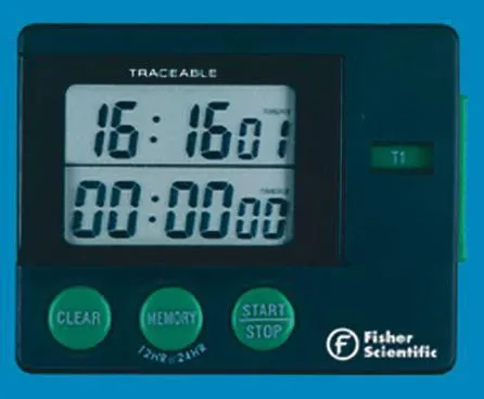 Fisher Scientific - Traceable - 0666244 - Electronic Alarm Timer 2 Memory Timer Traceable 24 Hours Lcd Display