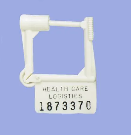 Health Care Logistics - 7910 - Padlock Seal Health Care Logistics Numbered White Plastic 1-1/2 X 1-7/8 Inch