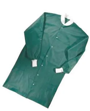 Molnlycke - Barrier - 18230 - Warm-up Jacket Barrier Green X-large Hip Length Spunbond Nonwoven Disposable
