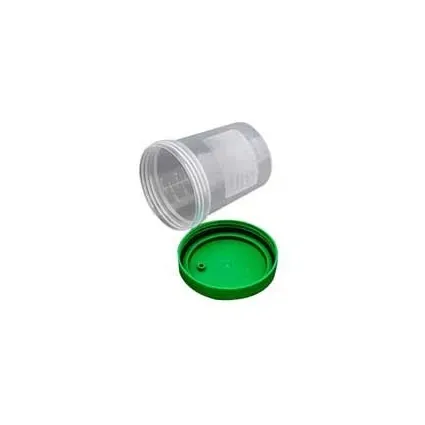 Amsino - AMSure - From: AS340 To: AS345 - International  Specimen Container  120 mL (4 oz.) Screw Cap Patient Information Poly Bagged Sterile / Sterile Inside Only