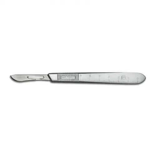 Aspen Surgical - Bard-Parker - 371615 - Products Bard Parker Scalpel Bard Parker Conventional No. 15 Stainless Steel / Plastic Nonslip Grip Handle with Centimeter Scale Sterile Disposable