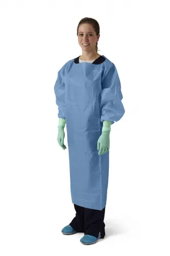 Aspen Surgical - 51192FC - Gown, SMS, AAMI Level 2, Over the Head, Full Coverage, Yellow, Large, 100/cs