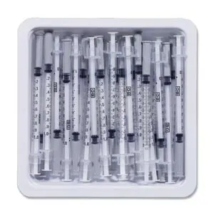 BD Becton Dickinson - 305542 - Becton Dickinson Allergist Tray, Permanently Attached Needle, 27G Regular Bevel