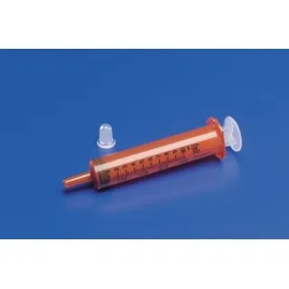 Cardinal Health - Monoject - 8881906005 -   Oral Syringe, 6ML, 0.2ML Graduation, Amber with Tip Cap, Non sterile, Latex free.