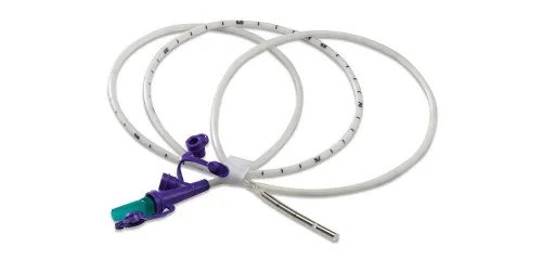 Cardinal Health - 8884721252E - Kangaroo Entriflex Nasogastric Feeding Tube with Dual Port ENFit Connection, 12 French, 43" (109 cm) Length, with Stylet, Radiopaque Polyurethane, 5 Gram Weighted Tip, DEHP Free.