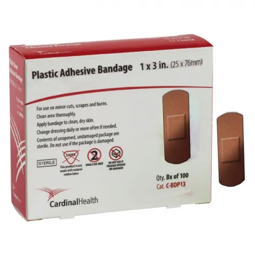 Cardinal Health - C-BDP13 - Med Plastic Adhesive Bandage, 1" x 3".