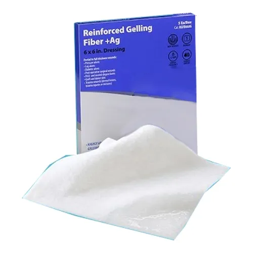 Cardinal Health - From: RGFB45AG To: RGFB66AG - Med Reinforced Gelling Fiber +Ag, 4" x 4.75".