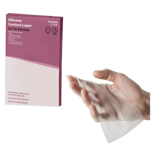 Cardinal - SCL47 - Health Med Health Silicone Contact Layer, 4" x 7"