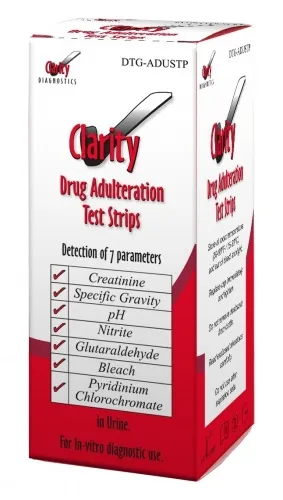 Clarity Diagnostics - DTG-ADUSTP - Clarity Urine Adulteration Strips, 25/bx