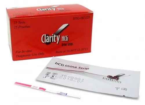 Clarity Diagnostics - From: DTG-HCG25 To: DTG-HCG25 (X6) - CLARITY HCG Test Strip (Box 25)  &#147;CLIA Waived&#148;
