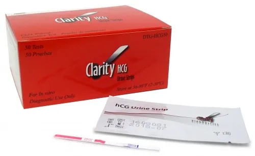 Clarity Diagnostics - From: DTG-HCG50 To: DTG-HCG50 (X6) - CLARITY HCG Test Strip (Box 50) &#147;CLIA Waived&#148;