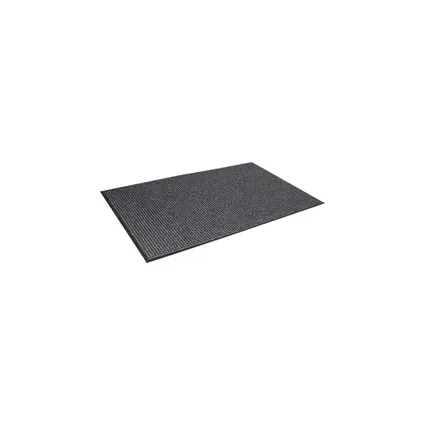 Crownmats - CWNOXH035GY - Oxford Wiper Mat, 36 X 60, Black/Gray
