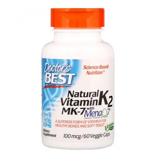 Doctors Best - D334 - MK-7 MenaQ7 100 mcg Vitamin K2