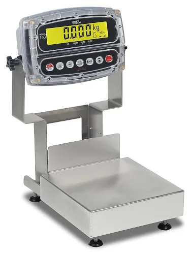Detecto - CA12-60KGW-190 - Bench Scale, Electronic, Washdown, 60 Kg Capacity, Stainless Steel, 190 Indicator