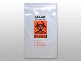 Elkay Plastics From: LAB20606STAT To: LAB20609STAT - Reclosable 3-Wall Specimen Transfer Bag (STAT)