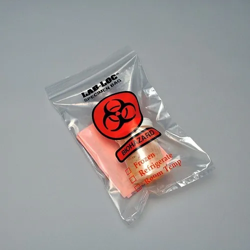 Elkay Plastics - LAB221215BE - Reclosable 2-Wall Specimen Transfer Bag (Biohazard)