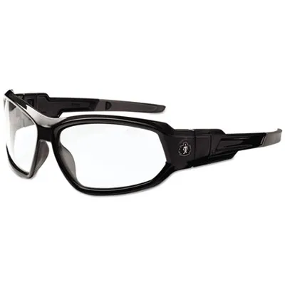 Ergodyneco - From: EGO56000 To: EGO56080  Skullerz Loki Safety Glasses/Goggles, Black Frame/Clear Lens, Nylon/Polycarb