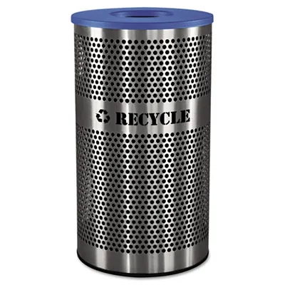 Excellmetl - EXCVCR33PERFS - Stainless Steel Recycle Receptacle, 33 Gal, Stainless Steel