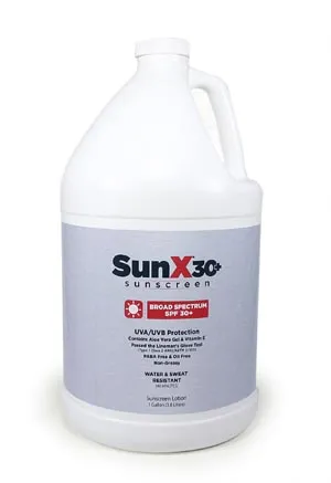 First Aid Only - 18-250 - SunX30 Sunscreen Lotion, 1gal (DROP SHIP ONLY - $50 Minimum Order)