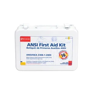 First Aid Only - 90569C - 16 Unit First Aid Kit, ANSI A,  Plastic Case, Custom Logo (DROP SHIP ONLY)