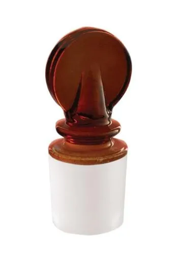 Foxx Life Sciences - From: 8400A10 To: 8400055 - Borosil Solid Penny Head Glass Stopper, Interchangeable Ground Joint