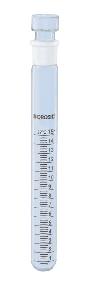 Foxx Life Sciences - From: 9830007 To: 9830012 - Borosil Tubes, Test, Reusable, Graduated, Ground Glass With Stoppers.