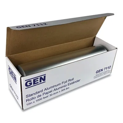 Gen - GEN7112 - Standard Aluminum Foil Roll, 12" X 1,000 Ft