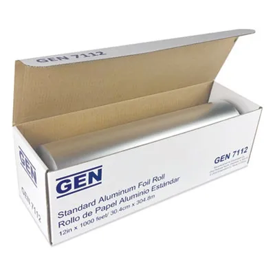 Gen - GEN7112CT - Standard Aluminum Foil Roll, 12" X 1,000 Ft, 6/Carton