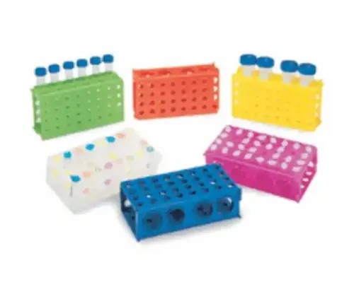 Globe Scientific - From: 456940B To: 456940Y  Tuffblok Tube Rack, 4 way, Pp, Link Together