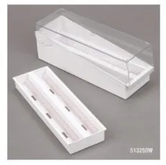 Globe Scientific - From: 513250B To: 513250Y - Slide Storage Box With Hinged Lid And Removable Draining Tray, 100 place For Up To 200 Slides, Abs