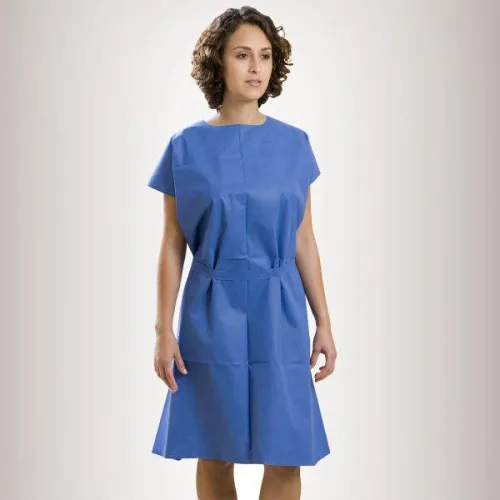Graham Medical - From: 86684 To: 86900 - Gown, Poly, 42"x46", Blue, PPE, 15/pk, 5pk/cs
