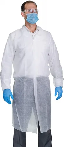 Graham Medical - 85237 - Labmates Coat, 3-Pocket, 4X-Large, Nonwoven, White, 50/cs