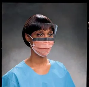 Halyard Health - 47137 - Fluidshield Fog-Free Procedure Mask with Earloops, Visor