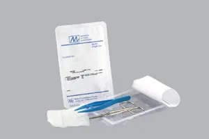Medical Action - 69238 - Suture Removal Kit Includes: (1) Forceps (Plastic Blue 5"), (1) Scissor (Littauer Wire Form 4&frac12;"), (1) 3" x 3" 12-Ply Gauze, 50kit/cs