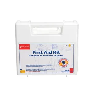 First Aid Only - 222-U - 10 Person First Aid Kit, Plastic Case w/ Dividers (DROP SHIP ONLY)