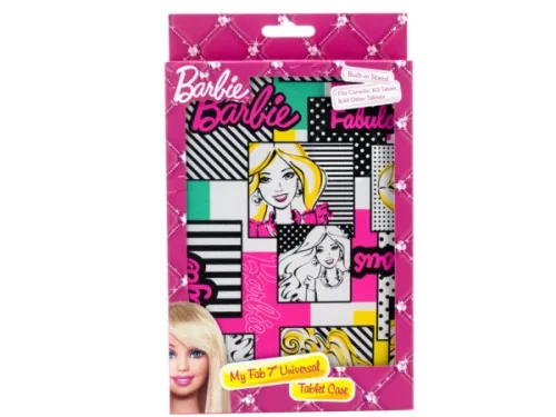 Kole Imports - EC265 - Barbie Universal Tablet Case With Built-in Stand
