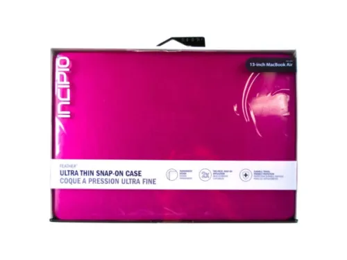 Kole Imports - FD150 - Incipio Translucent Neon Pink Ultra Thin Mcbook Air 13  Snap