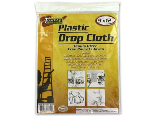 Kole Imports - MT050 - Drop Cloth With Disposable Gloves