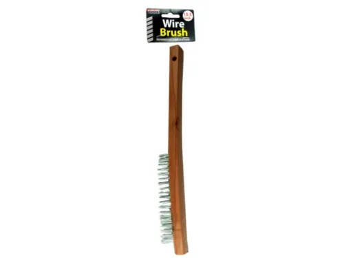 Kole Imports - MT762 - 13.5  Wire Brush W/wood Handle