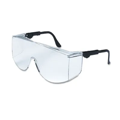 Mcr Safety - CRWTC110XL - Tacoma Wraparound Safety Glasses, Black Frames, Clear Lenses