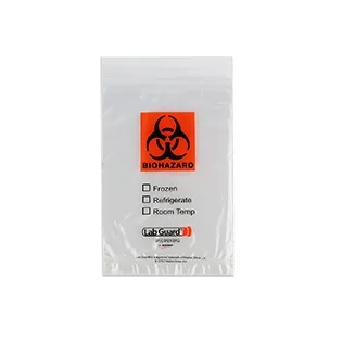 Medegen Medical - 3670 - Transport Bag, Zip Closure with Pouch Biohazard
