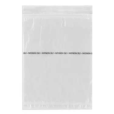 Medegen Medical - 49-96 - Collection Bag, 6" x 9", Zip Closure, No Print, 1000/cs